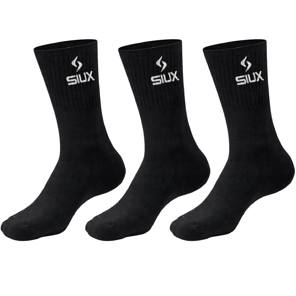 Socks Siux Basic High Black x3 - Esprit Padel Shop