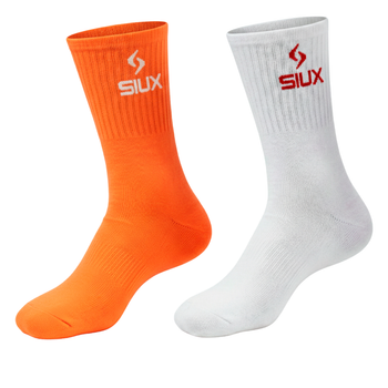 Chaussettes Siux Groove High Orange/Blanc x2 - Esprit Padel Shop