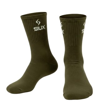 Chaussettes Siux Groove High Vert/Blanc x2 - Esprit Padel Shop