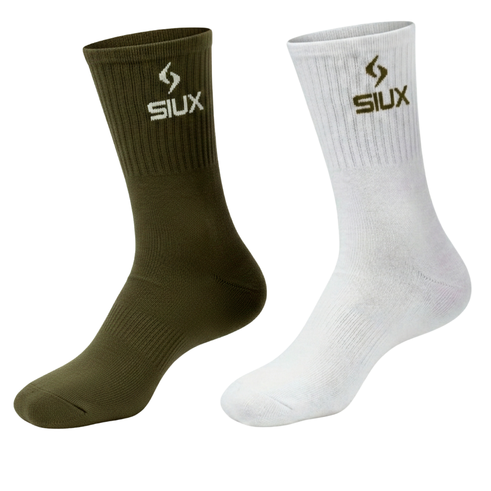 Chaussettes Siux Groove High Vert/Blanc x2 - Esprit Padel Shop