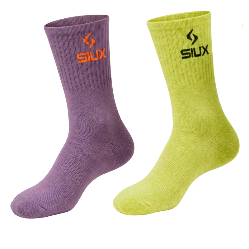 Chaussettes Siux Groove High Vert/Violet x2 - Esprit Padel Shop