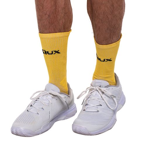 Chaussettes Siux Reveal High Blanc/Jaune x2 - Esprit Padel Shop