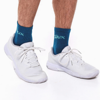Chaussettes Siux Reveal Medium Blanc/Bleu Marine x2 - Esprit Padel Shop