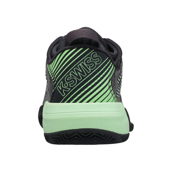 Chaussures de padel Homme K-Swiss Hypercourt Suprem Noir/Vert Arriere - Esprit Padel Shop