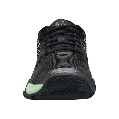 Chaussures de padel Homme K-Swiss Hypercourt Suprem Noir/Vert Face - Esprit Padel Shop