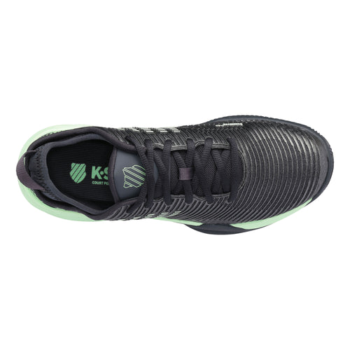 Chaussures de padel Homme K-Swiss Hypercourt Suprem Noir/Vert Haut - Esprit Padel Shop