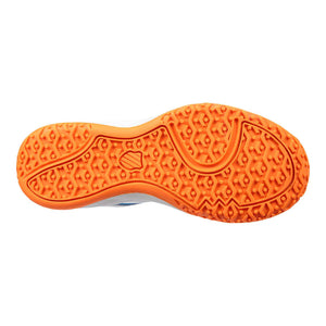 Chaussures de padel Junior K-Swiss Court Smash OMNI Bleu/Orange Semelle - Esprit Padel Shop