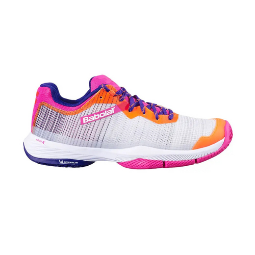 Chaussures de padel Femme Babolat Jet Ritma gris/rose - Esprit Padel Shop