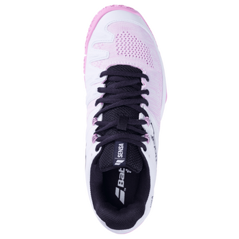 Chaussures de padel Femme Babolat Sensa Blanc/Rose - Esprit Padel Shop