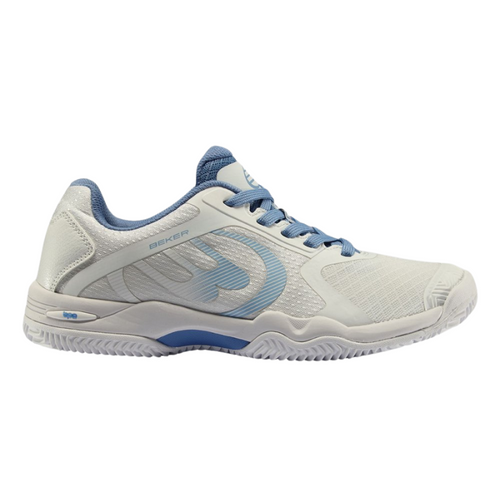 Chaussures de padel Femme Bullpadel Beker 24V Blanc/Bleu Cote - Esprit Padel Shop