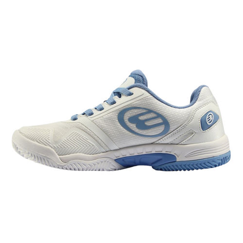 Chaussures de padel Femme Bullpadel Beker 24V Blanc/Bleu Cote - Esprit Padel Shop