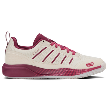 Chaussures de padel Femme K-Swiss Ultra Court Padel Blanc/Rose - Esprit Padel Shop