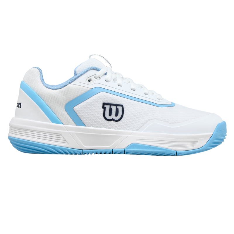 Chaussures de padel Femme Wilson Courtglide Padel Blanc/Bleu - Esprit Padel Shop