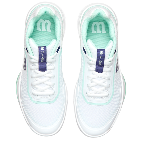 Chaussures de padel Femme Wilson Courtglide Padel Blanc/Vert - Esprit Padel Shop