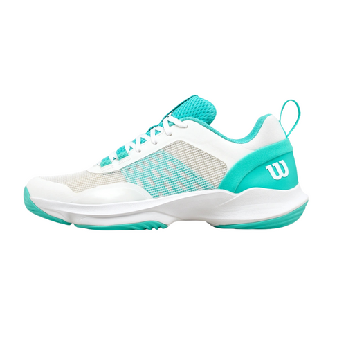 Chaussures de padel Femme Wilson Hurakn Pro V2 Blanc/Bleu - Esprit Padel Shop