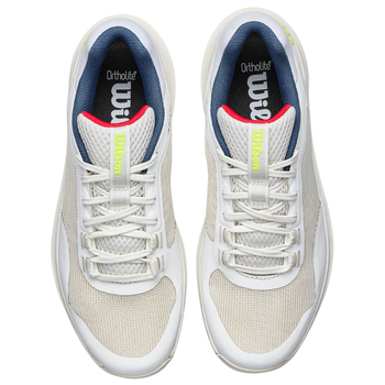 Chaussures de padel Femme Wilson Hurakn Pro V2 Blanc/Jaune - Esprit Padel Shop
