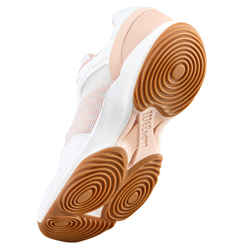 Chaussures de padel Femme Wilson Hurakn Pro V2 Blanc/Rose- Esprit Padel Shop