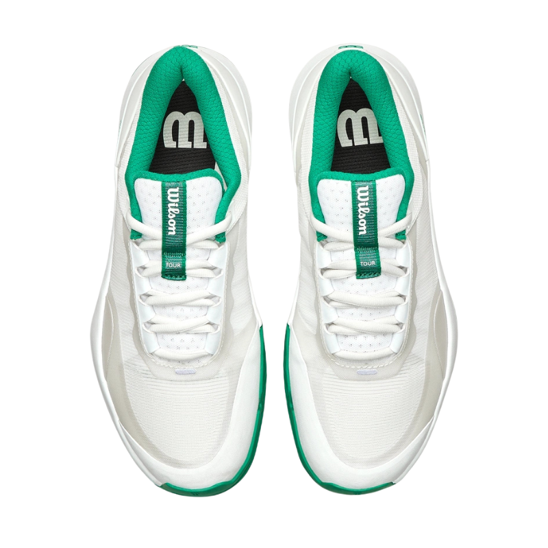 Chaussures de padel Femme Wilson Intrigue Tour Padel Blanc/Vert - Esprit Padel Shop