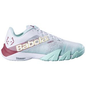 Chaussures De Padel Homme Babolat Jet  Premura 2 Lebron Blanc Exterieur - Esprit Padel Shop