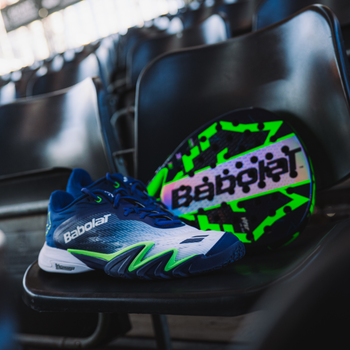 Chaussures de padel Homme Babolat Premura 3 Lebron Bleu/Vert - Esprit Padel Shop