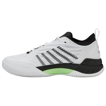 Chaussures de padel Homme K-Swiss Hypercourt Supreme 2 Clay Blanc/Noir - Esprit Padel Shop