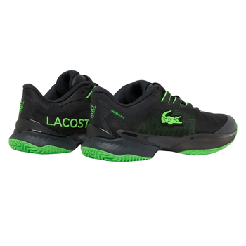 Chaussures de padel Homme Lacoste AG-LT Ultra Clay Noir/Vert - Esprit Padel Shop