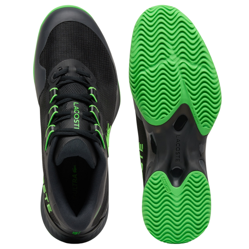 Chaussures de padel Homme Lacoste AG-LT Ultra Clay Noir/Vert - Esprit Padel Shop