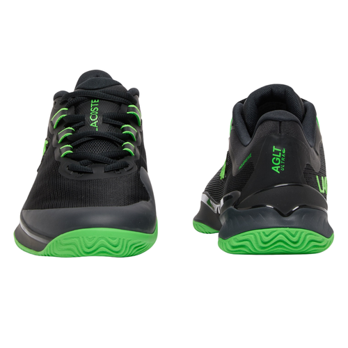 Chaussures de padel Homme Lacoste AG-LT Ultra Clay Noir/Vert - Esprit Padel Shop