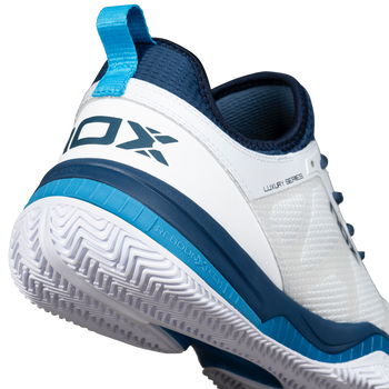 Chaussures de padel Homme Nox Nerbo Blanc/Bleu talon - Esprit Padel Shop