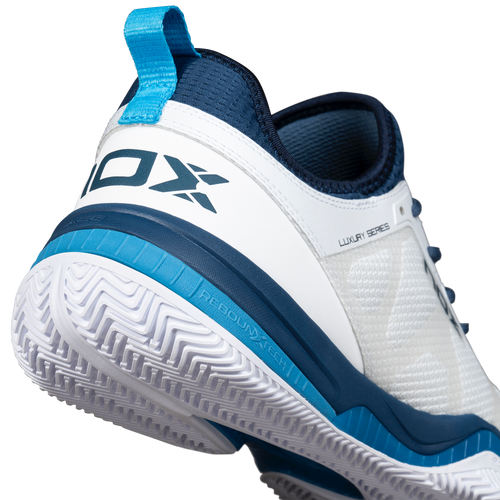 Chaussures de padel Homme Nox Nerbo Blanc/Bleu talon - Esprit Padel Shop