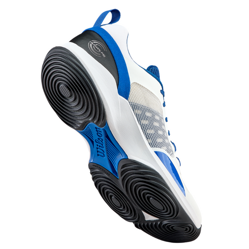 Chaussures de padel Homme Wilson Hurakn Pro V2 Blanc/Bleu - Esprit Padel Shop
