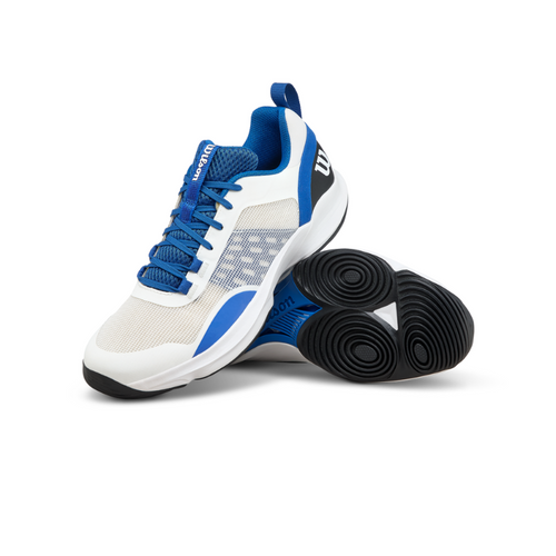 Chaussures de padel Homme Wilson Hurakn Pro V2 Blanc/Bleu - Esprit Padel Shop