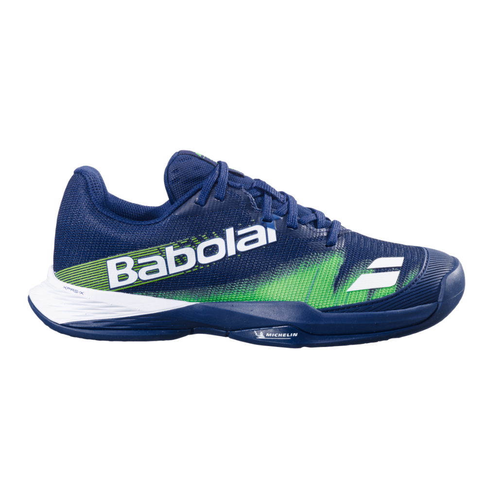 Zapatillas de pádel junior Babolat Jet Premura 2 Azul/Verde - Esprit Padel Shop