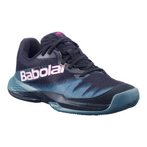 Chaussures de padel Babolat Jet Premura 2 Junior Vert/Noir inclinaison extérieure - Esprit Padel Shop