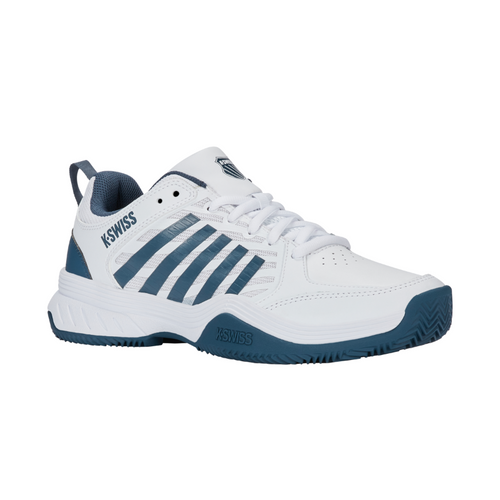 Chaussures de padel K-Swiss Court Express 2 Clay Blanc/Bleu - Esprit Padel Shop