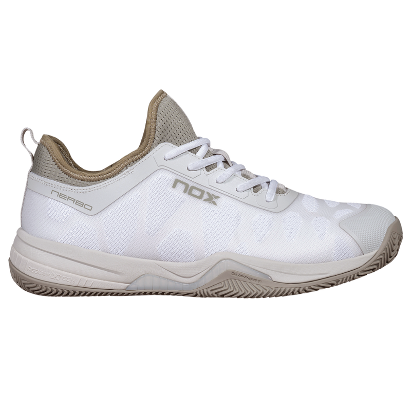 Chaussures de padel Unisexe Nox Nerbo Blanc/Marron - Esprit Padel Shop