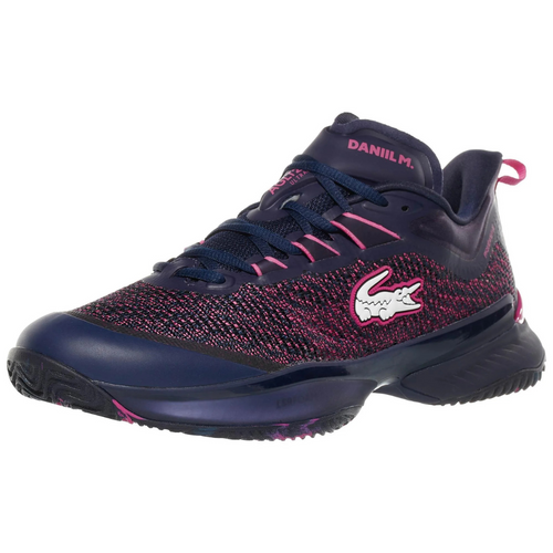 Chaussures de padel Femme Lacoste Ultra Clay Bleu/Rose - Esprit Padel Shop