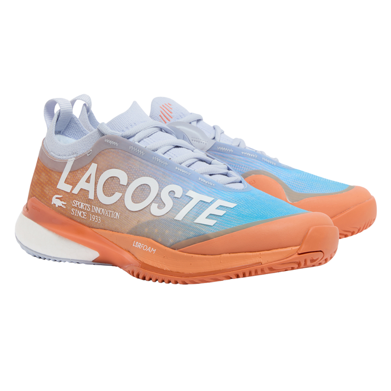 Chaussures de padel Homme Lacoste AG-LT Lite Clay Orange - Esprit Padel Shop