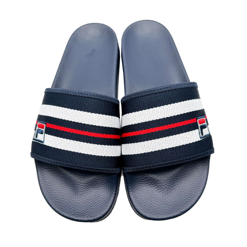 Claquettes Homme Fila Heritage Slide Bleu Marine - Esprit Padel Shop