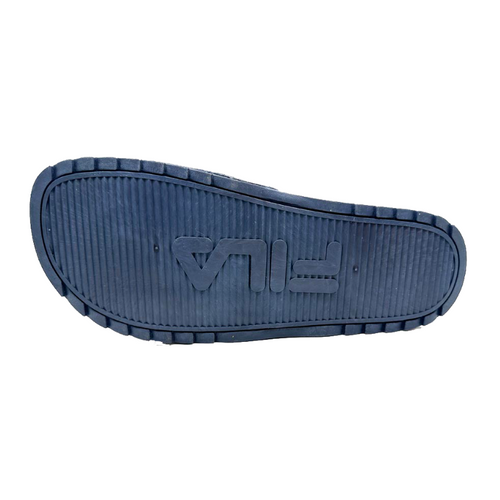Claquettes Homme Fila Heritage Slide Bleu Marine - Esprit Padel Shop