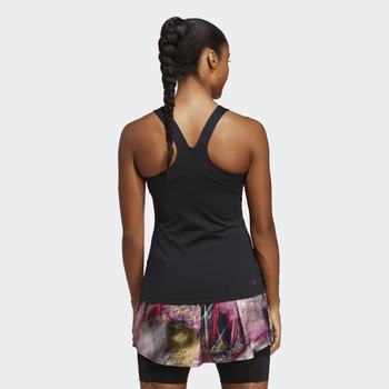 Débardeur Adidas Y-Tank Noir Femme Dos - Esprit Padel Shop