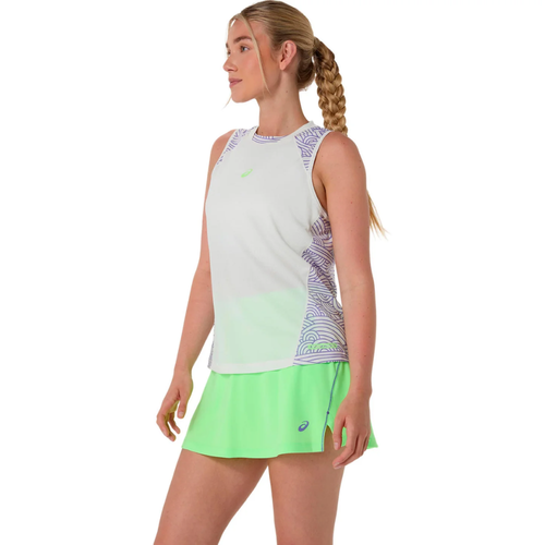 Débardeur Asics Padel Court All Over Print Tank Beige Femme - Esprit Padel Shop