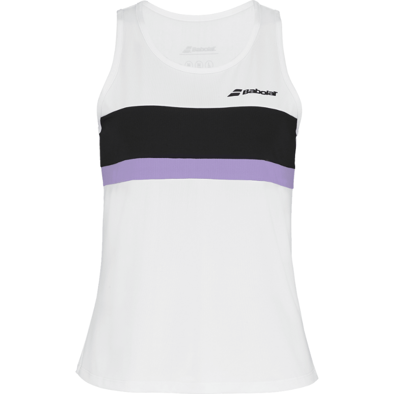 Débardeur babolat Padel Tank Blanc Femme 2025 - Esprit Padel Shop