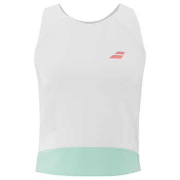 Débardeur Babolat Perf Blanc Femme - Esprit Padel Shop