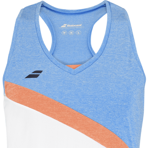 Débardeur Babolat Play Tank Top Blanc Femme 2025 - Esprit Padel Shop