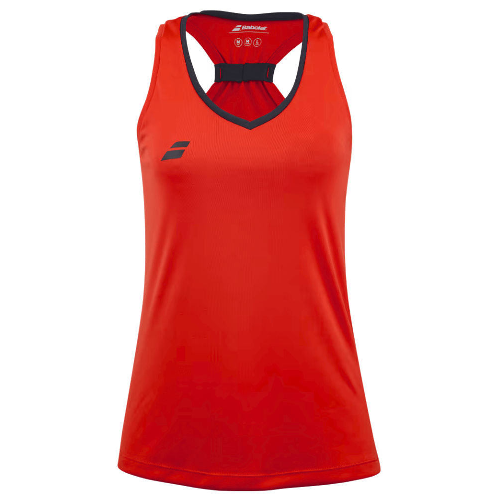 Tank top Babolat Play Tank Top Red Women's Back - Esprit Padel Shop