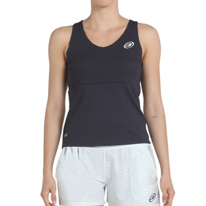 Débardeur Bullpadel Porru Noir Femme Face - Esprit Padel Shop