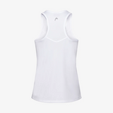 Débardeur Head Femme Easy Court Tank Top Blanc dos - Esprit Padel Shop