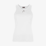 Débardeur Head Femme Easy Court Tank Top Blanc face - Esprit Padel Shop