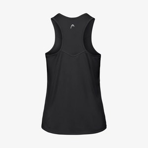 Débardeur Head Femme Easy Court Tank Top Noir dos - Esprit Padel Shop